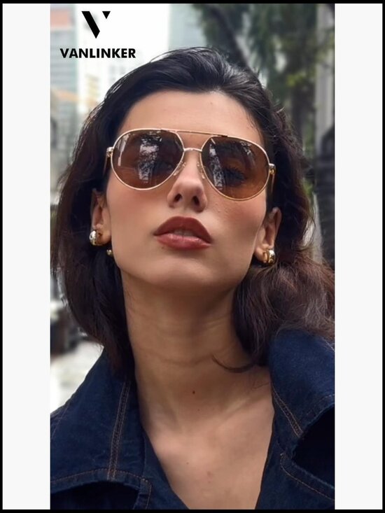 Polarized Aviator Sunglasses, Oversized Metal Frame, UV400 Protection main image 5